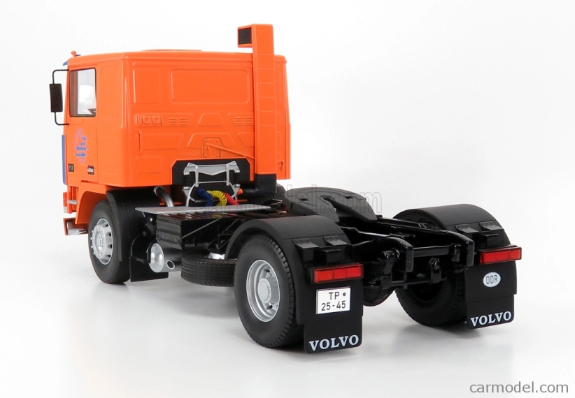 Road-kings Volvo F12 Turbo 6 Tractor Truck 2-assi 1977 1:18 Oranžová modrá
