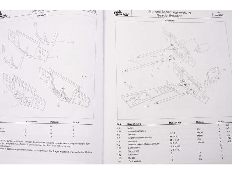RC stavebnice ROMARIN Sea-Jet Evolution kit
