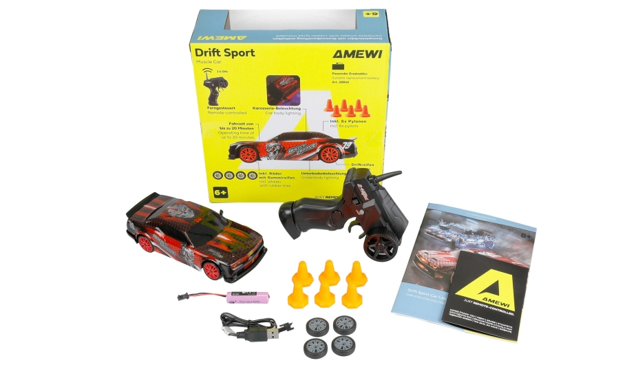 Drift Sport RC Muscle Car 4WD 1:24 RTR červené