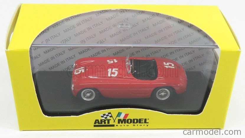 Art-model Ferrari 166mm Barchetta Ch.0016 N 15 Winner Luxemburg Gp 1949 L.villoresi 1:43 Red