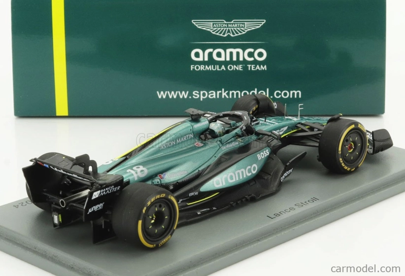 Spark-model Aston martin F1 Amr24 Team Aramco Cognizant N 18 Saudi Arabia Gp 2024 Lance Stroll 1:43 Green Black