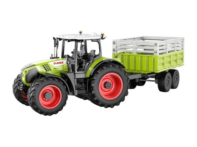 RC traktor Claas Arion 660 s prívesom pre zvieratá 1:24