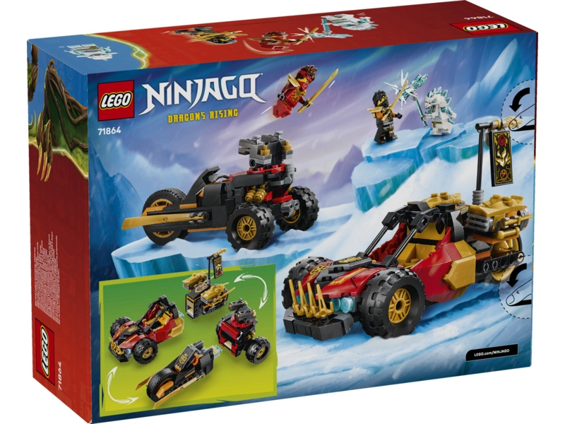 LEGO Ninjago - Kombinovatelná vozidla Kaie a Colea
