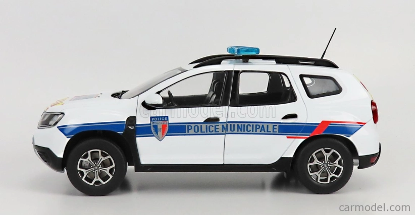 Solido Dacia Duster Mkii Police Municipale 2019 1:18 Bílá Světle Modrá
