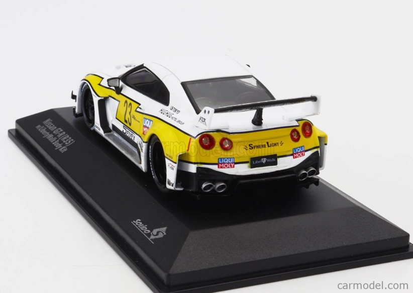 Solido Nissan 35gt-rr Lb-silhouette N 23 Works Liberty Walk 2020 1:43 Biela žltá čierna