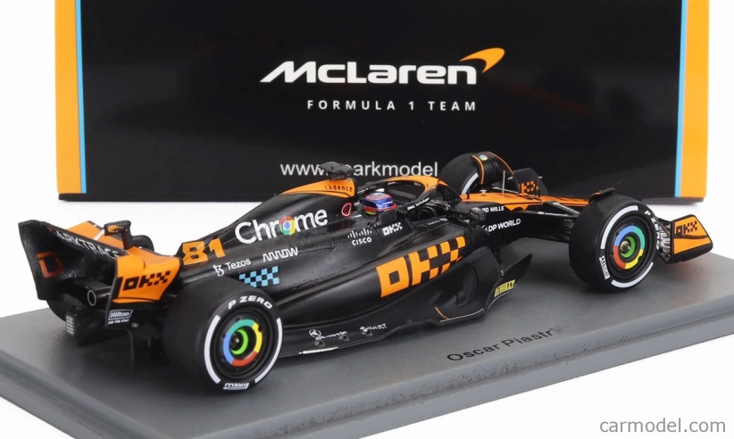 Spark-model Mclaren F1 Mcl60 Team Mclaren N 81 3rd Japan Gp 2023 Oscar Piastri 1:43 Orange Blue Black