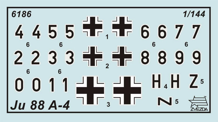 Zvezda Snap Kit – Junkers Ju-88A4 (1:200)