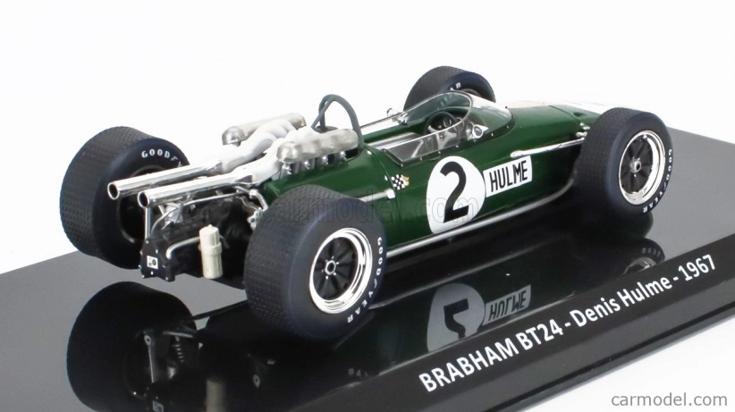 Edicola Brabham F1 Bt24 Repco Bt24 N 2 Majster sveta Sezóna 1967 Denis Hulme - Con Vetrina - S vitrínou 1:24 Zelené zlato
