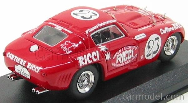 Art-model Ferrari 375 Mm N 23 Rally Carrera Panamericana 1953 Ricci - Salviati 1:43 Red