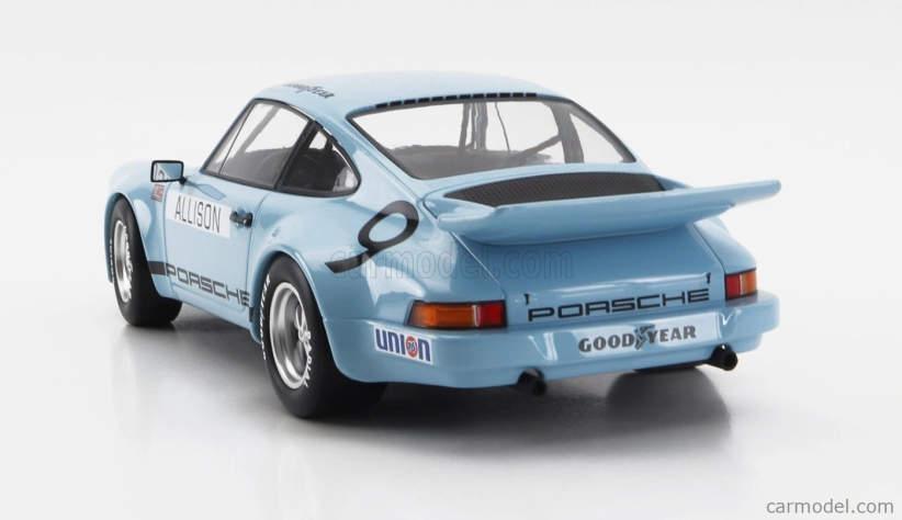 Werk83 Porsche 911 Carrera 3.0 Rsr N 9 Iroc Riverside 1974 Bobby Allison 1:18 Svetlo modrá
