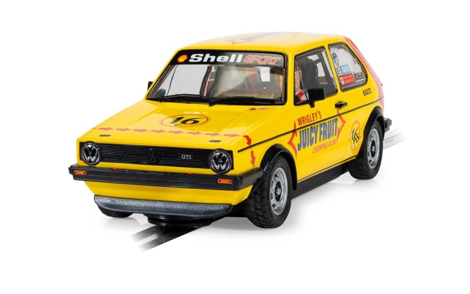 Autíčko Touring SCALEXTRIC C4625 - Volkswagen Golf MK1 - Malcolm Jeffs Racing (1:32)