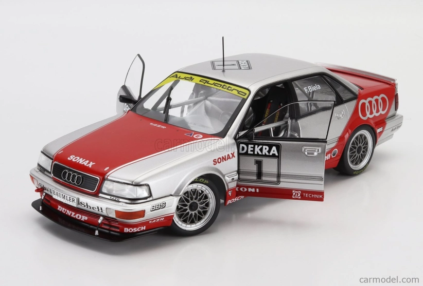 Werk83 Audi Quattro V8 Team Azr N 1 Dtm Sezóna 1992 Frank Biela 1:18 Strieborná červená