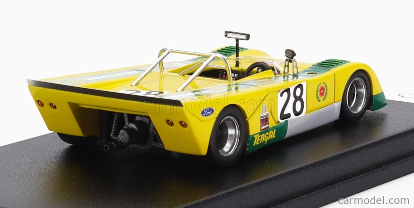 Trofeu Chevron B21 Fvc Cosworth N 28 Rally Vila Real 1972 Jose Juncadella 1:43 Žlutá Zelená