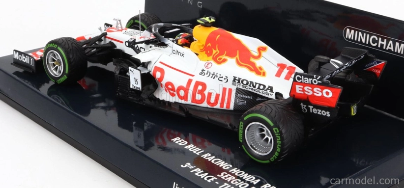 Minichamps Red bull F1 Rb16b Honda Ra620h Team Aston Martin N 11 3. GP Turecka 2021 Sergio Perez 1:43 Bielo-červená