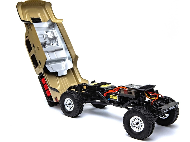 BAZAR – RC auto Axial SCX24 Jeep Gladiator 1:24 4WD RTR, krémová