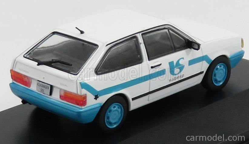 Edicola Volkswagen Gol Sabesp Saneamento Basico 1980 1:43 Bílá Světle Modrá