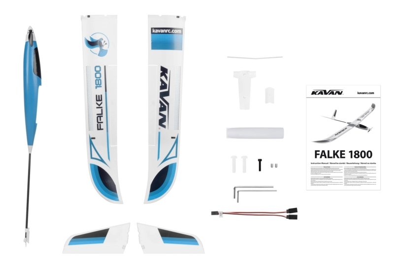 RC letadlo KAVAN Falke 1800mm ARF, modrá