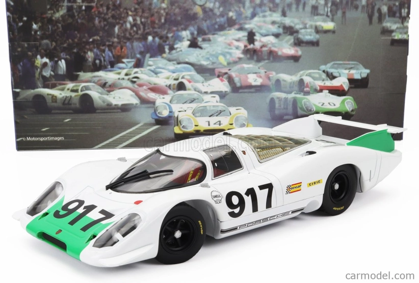 Werk83 Porsche 917lh 4.5l N 917 Geneve Motor Show 1969 1:18 Bílá Zelená