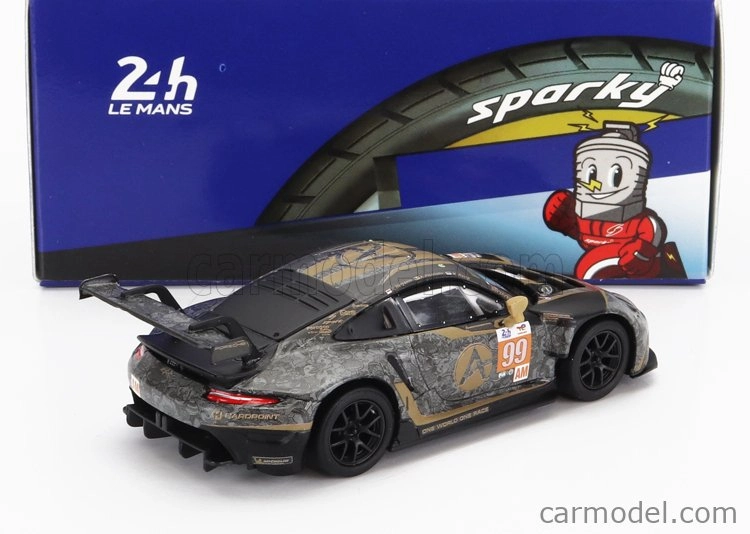 Spark-model Porsche 911 991 Rsr-19 4.2l Team Hardpoint Motorsport N 99 24h Le Mans 2022 A.haryanto - A.picariello - M.rump 1:64 Black