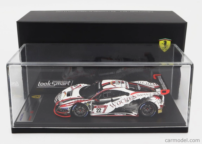 Looksmart Ferrari 488 Gt3 Evo 3.9l Turbo V8 Team Wtm Phoenix Racing N 22 24h Nurburgring 2021 Indy Dontje - Daniel Keilwitz - Jochen Krumbach - Georg Weiss 1:43 Biela červená čierna