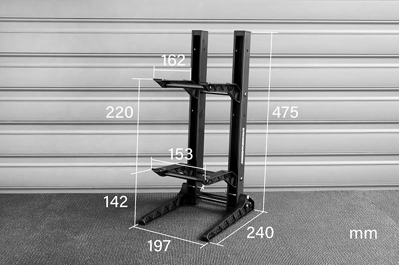 Skládací stojánek pro RC auta, výška 475 mm, 2 patra