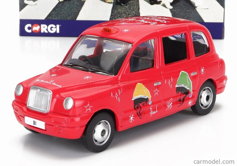 Corgi Austin London Taxi Lti Tx4 2007 - The Beatles - Christmas Taxi 1:36 Tmavě Růžová