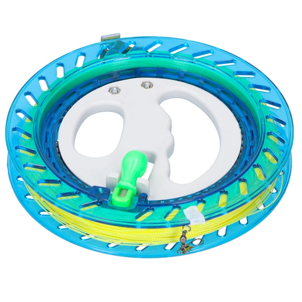 Naviják s rukojetí 18 cm s délkou šňůry 160 m, neonový
