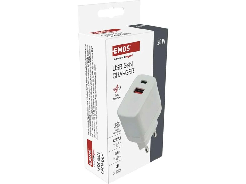 Napájací adaptér GaN PD 20W USB (napájanie)