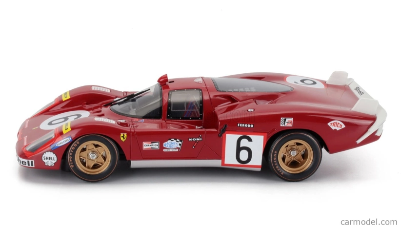 Werk83 Ferrari 512s 5.0l V12 Long Tail Team Sefac Spa Ferrari N 6 24h Le Mans 1970 Ignazio Giunti - Nino Vaccarella 1:18 Red