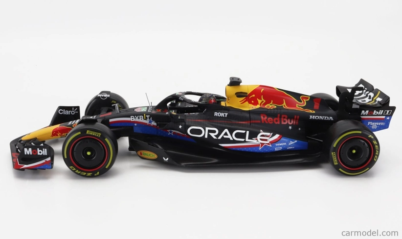 Bburago Red bull F1 Rb19 Team Oracle Red Bull Racing N 1 World Champion Winner Austin Usa Gp 2023 Max Verstappen 1:18 Matt Blue
