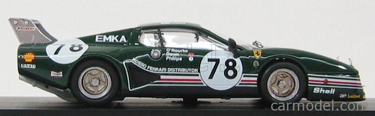 Najlepší model Ferrari 512bb Lm N 78 24h Le Mans 1980 O'routke - Down - Phil 1:43 Green