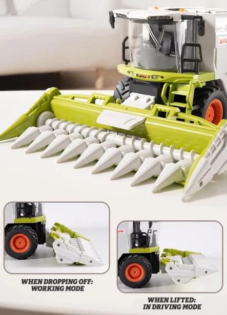 RC kombajn s rezačkou na kukuricu 1:24