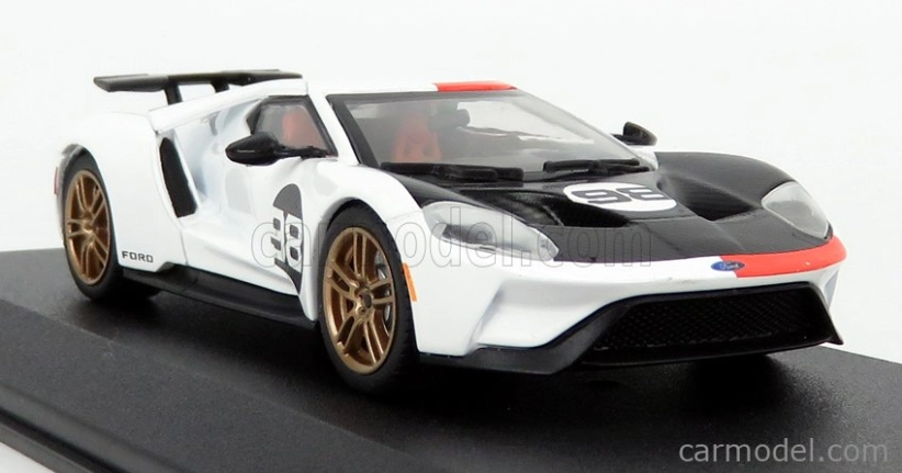 Greenlight Ford usa Gt N 98 2021 - Tribute 24h Daytona K.miles L.ruby 1966 1:43 White Carbon Red