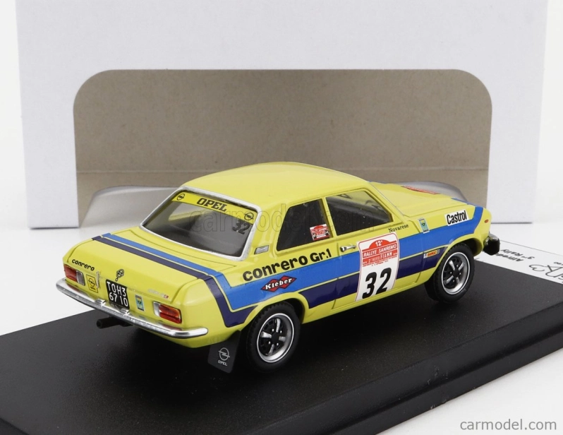 Trofeu Opel Ascona (nočná verzia) N 32 3. Rally Sanremo 1974 Alfredo Fagnola - Evio Novarese 1:43 Žlto-modrá