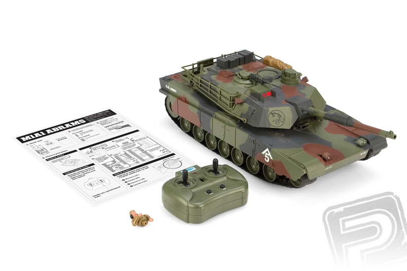 M1A1 Abrams 1:20 RC tank 2.4 Ghz vodeodolný podvozok