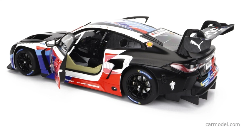 Minichamps BMW radu 4 M4 Gt3 Team Schubert Motorsport N 20 24h Nurburgring 2022 Jesse Krohn - Alexander Sims - Jens Klingmann - Niklas Krutten 1:18 Biela čierna červená modrá