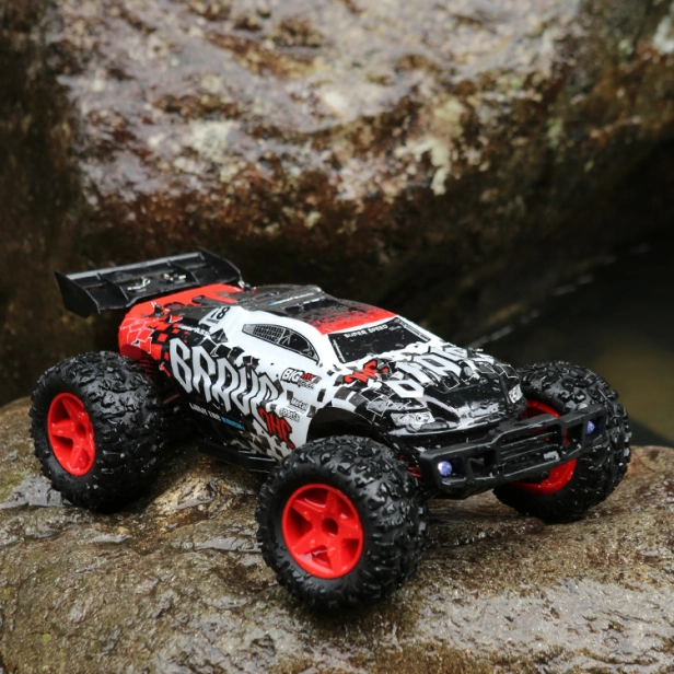 RC auto Pioneer Brave, bieločervená