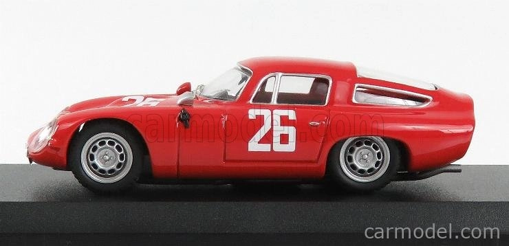 Najlepší model Alfa romeo Tz1 N 26 1000km Monza 1965 Pianta - Sala 1:43 Red