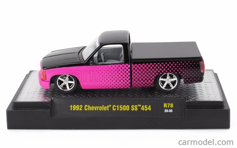 M2-machines Chevrolet C-1500 Ss 454 Pick-up 1992 1:64 Pink Black