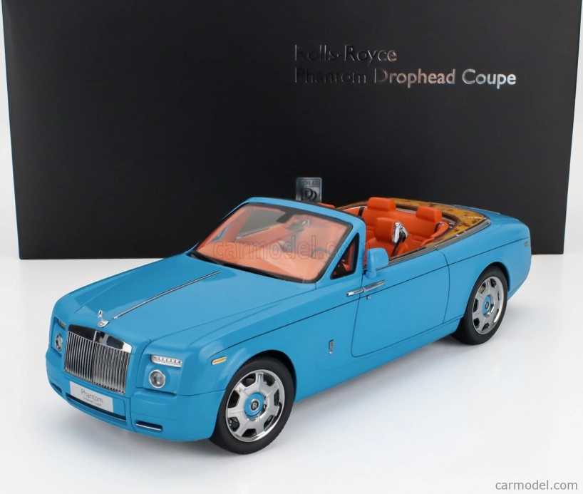 Kyosho Rolls royce Phantom Drophead Cabriolet 2-dverový 2013 1:18 Light Blue