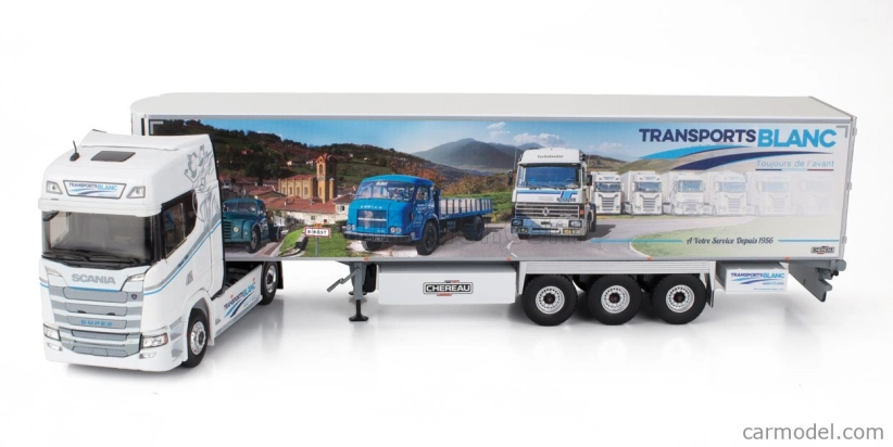 Eligor Scania S500 Semi Frigo Truck Cassonato Blanc Transports 2022 1:43 Různé