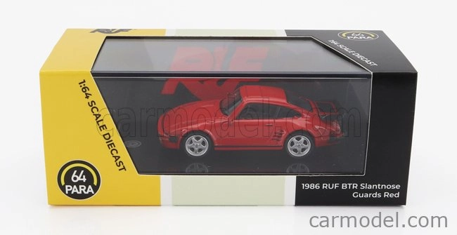 Paragon-models Porsche 911 930 Ruf Btr Slantnose Lhd 1986 1:64 červená
