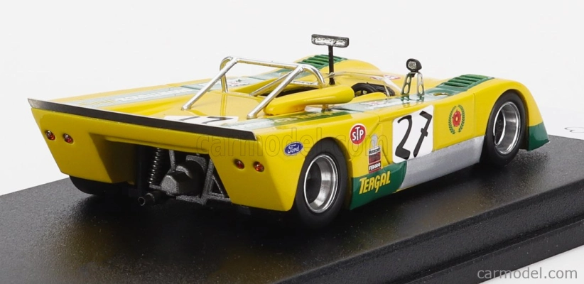 Trofeu Chevron B21 Fvc Cosworth N 27 Rally Vila Real 1972 John Bridges 1:43 Žlutá Zelená