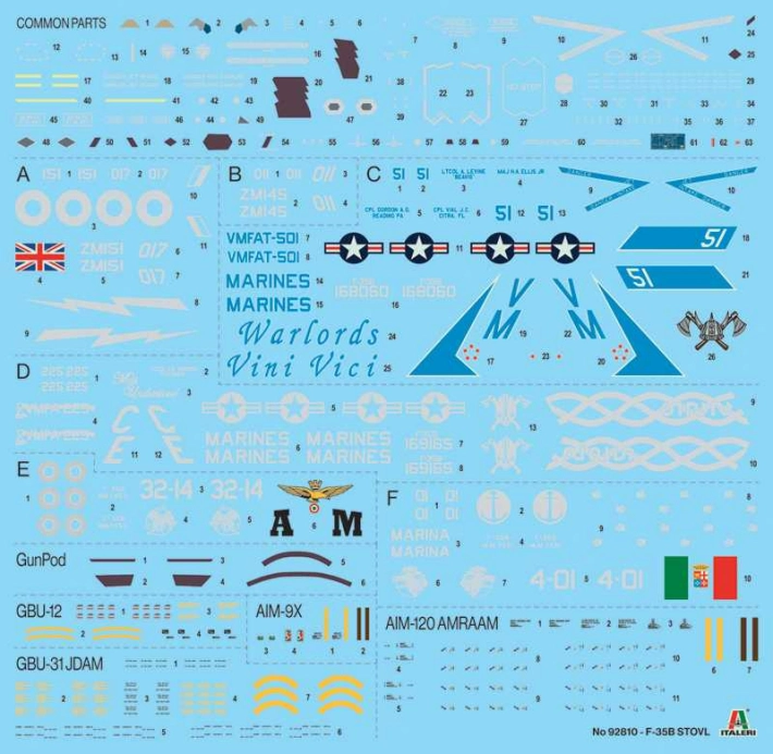 Italeri Lockheed martin F-35b Military Airplane Lighting Ii 2011 1:48 /