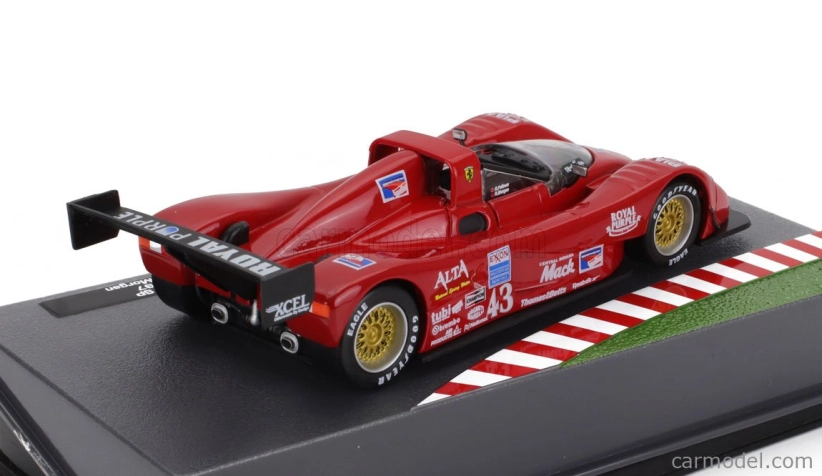 Edicola Ferrari F333 Sp 4.0l V12 Team Scandia N 43 12h Sebring 1997 Charles Morgan - Rob Morgan - Fermin Velez - Andy Evans 1:43 Red