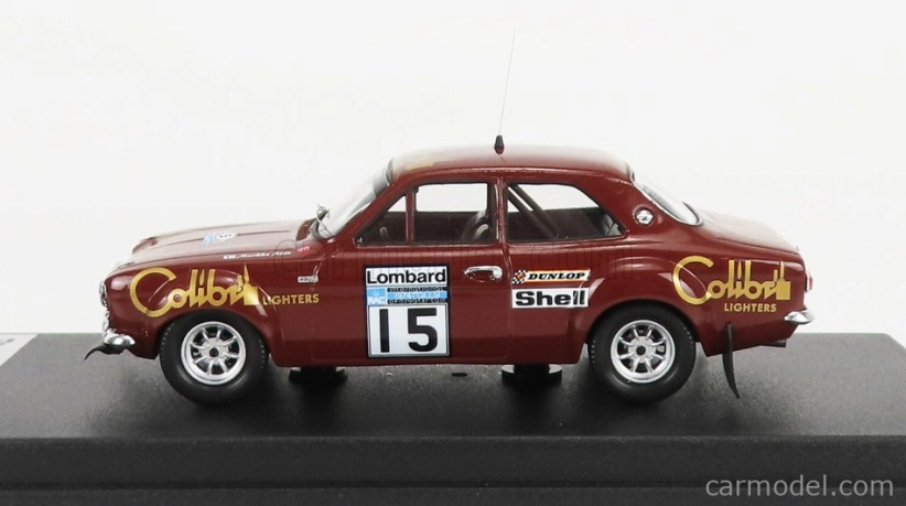 Trofeu Ford england Escort Mki (nočná verzia) N 15 Rally Rac Lombard 1974 M.allen - P.white 1:43 Brown