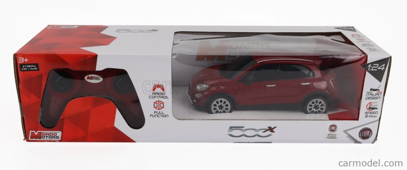 Mondomotors Fiat 500 X 2014 1:24 Červená