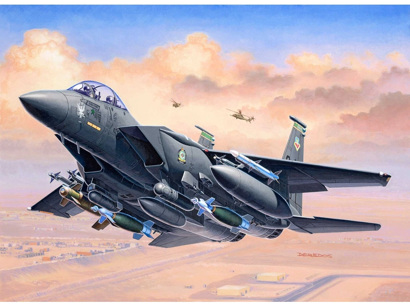 Revell McDonnell F-15E Strike Eagle a bomby (1:144) (štartovacia súprava)