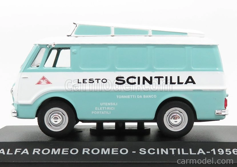 Edicola Alfa romeo Romeo Van Scintilla 1956 1:43 svetlozelená biela