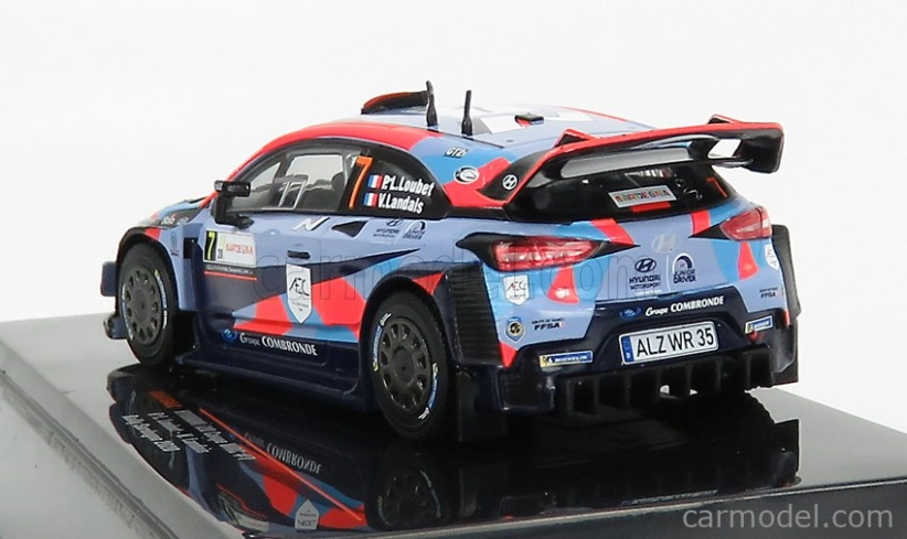 Ixo-models Hyundai I20 Coupe Wrc N 7 Rally Sardegna 2020 P.l.loubet - V.landais 1:43 Svetlo modrá červená čierna